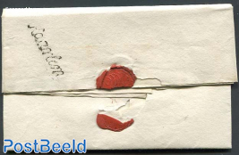 Folding letter from Haarlem to Purmerend