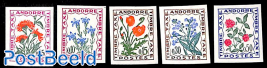 Postage due, flowers 5v, imperforated