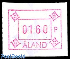 Automat stamp 1v, with WM (face value may vary)
