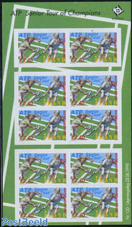 Tennis m/s (with 10 stamps)