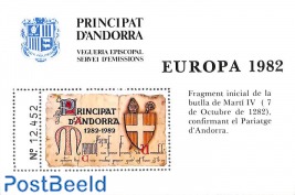 Europa, Special s/s, not valid for postage