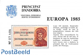 Europa, Special s/s, not valid for postage