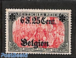 6F.25Cent on 5M, Stamp out of set