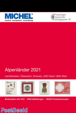 Michel Catalog Europe volume 1 Alps 2021