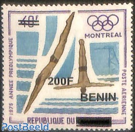 pre-olympic year, montreal, overprint