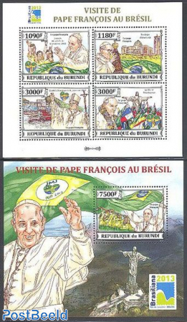 Visit of pope Francis to Brazil 2 s/s