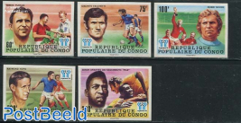 Famous Footballers 5v, imperforated