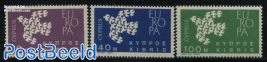 Europa (1961 issue) 3v