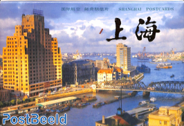 Shanghai pre-stamped postcard set, international mail (10 cards)