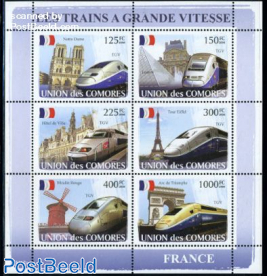 French high speed trains 6v m/s
