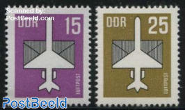 Airmail definitives 2v