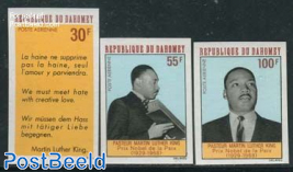 Martin Luther King 3v, imperforated