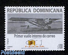First int. postal flight 1v