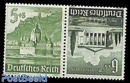 5Pf+6Pf Tete-beche pair from booklet