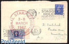 Cover with stamp Exhibition seal and cancellation