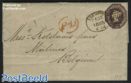 Letter from Liverpool to Belgium
