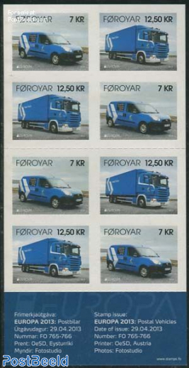 Europa, postal transport booklet s-a