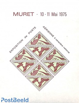 Exposition sheet, Muret 1975 (not valid for postage)