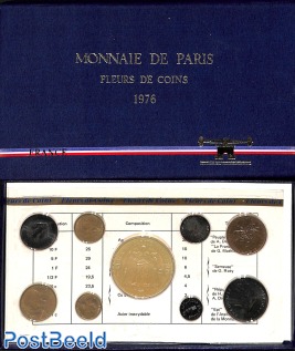 France, FDC set 1976, Monnaie de Paris
