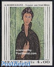 Modigliani painting 1v imperforated