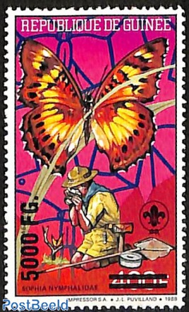 butterfly, scouting, overprint