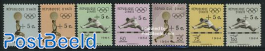 Olympic games +5c. overprints 7v (with dot behind c)