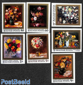 Flower paintings 7v imperforated