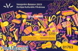 Veszprém, European cultural capital s/s, perforated, black number