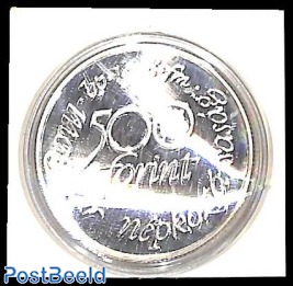 500f, WWF, silver coin