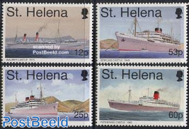 Postal ships 4v