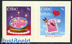 Greeting stamps 2v s-a