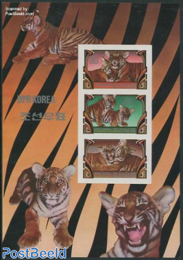 Tigers 3v m/s, imperforated