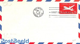 Airmail envelope 7c