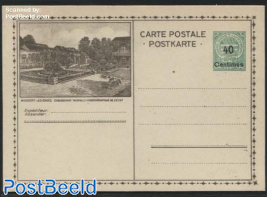 Illustrated Postcard 40c on 35c, Mondorf les Bains