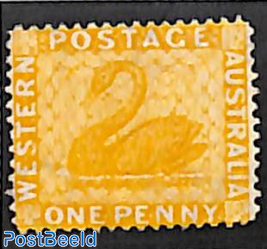 1p, Perf. 14, Stamp out of set