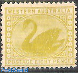 8p, WM A-Crown, Stamp out of set