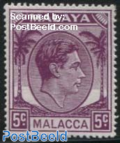 5c, Mallacca, Stamp out of set