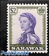 Sarawak, 2$, Stamp out of set