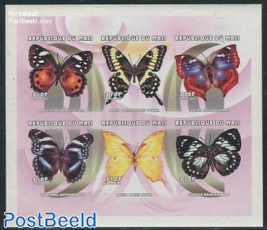 Butterflies 6v m/s, Imperforated