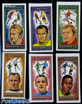 Famous football players 6v imperforated