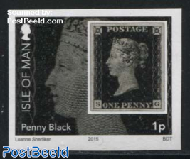 175 Years Penny Black 1v, imperforated