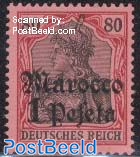 1pta, German Post, Stamp out of set