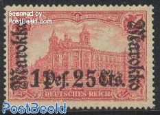1p25c, German Post, 25:17, Stamp out of set