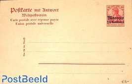 Reply paid postcard 10/10pf