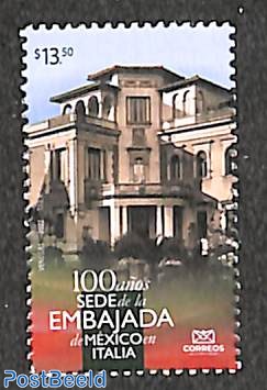 100 years Italian embassy 1v