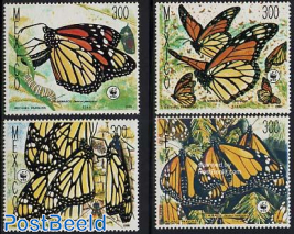 WWF, butterflies 4v