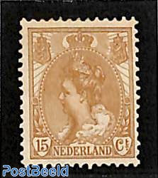 15c brown, Stamp out of set