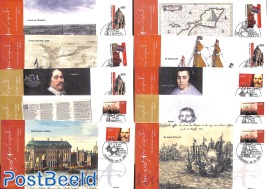 Collection with 43 diff. History covers, Michiel de Ruyter