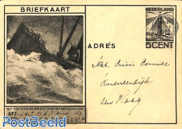 Used postcard, lighthouse