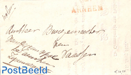 A letter from the police about a missing cow, sent from Arnhem to Vaasen